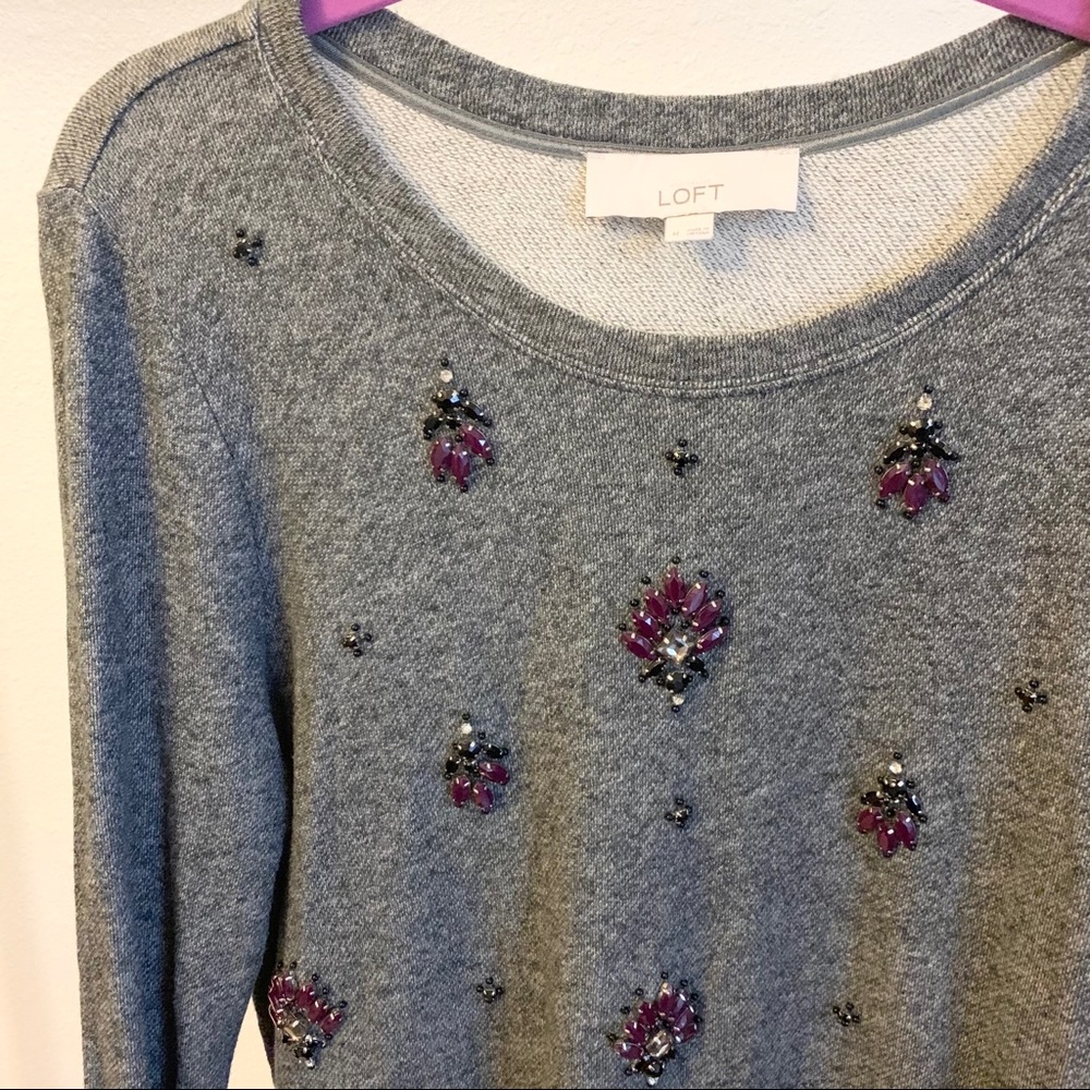 LOFT Sweater with beading - Picture 3 of 7